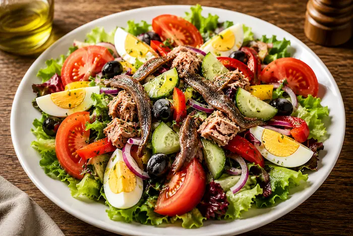 Salade niçoise au café de l'union